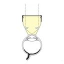 Gonioscopio Sussman 4 specchi Anello grande