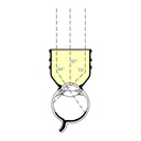 Lente 3 specchi HD c/flangia