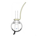 Lente Vitrectomia ingrandente c/manico