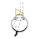 Lente di Tolentino prismatica 30° Alta risoluz.