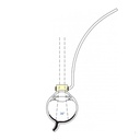 Lente piatta pediatrica con manico viola e infusione