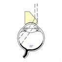 Lente prismatica 50°