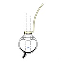 Lente vitrectomia biconcava c/manico