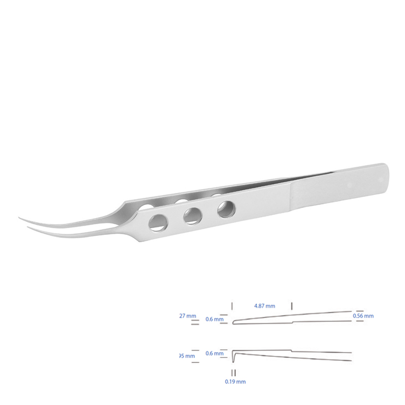 Pinza curva per rimozione Sutura 10pz