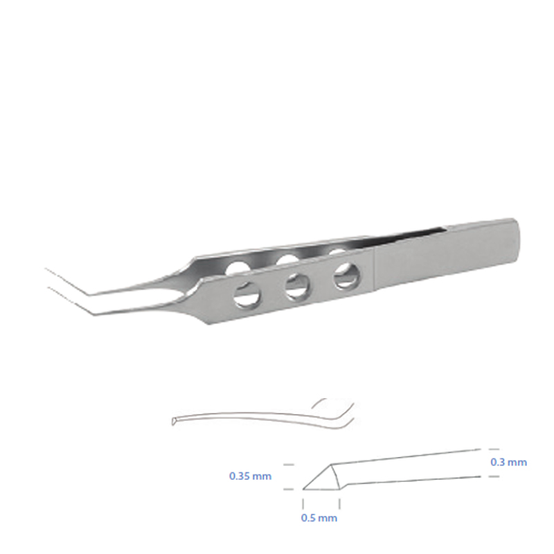 Pinza Capsuloressi angolata retta 10pz