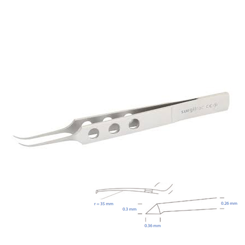 Pinza Capsuloressi curva 10pz