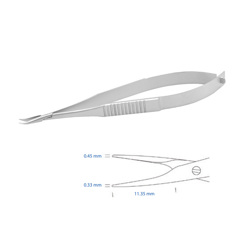 Porta-aghi da sutura curvo 10pz