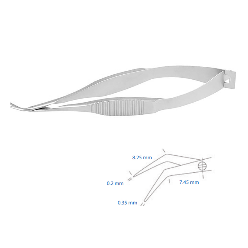 Forbici corneali Castroviejo sinistra 10pz