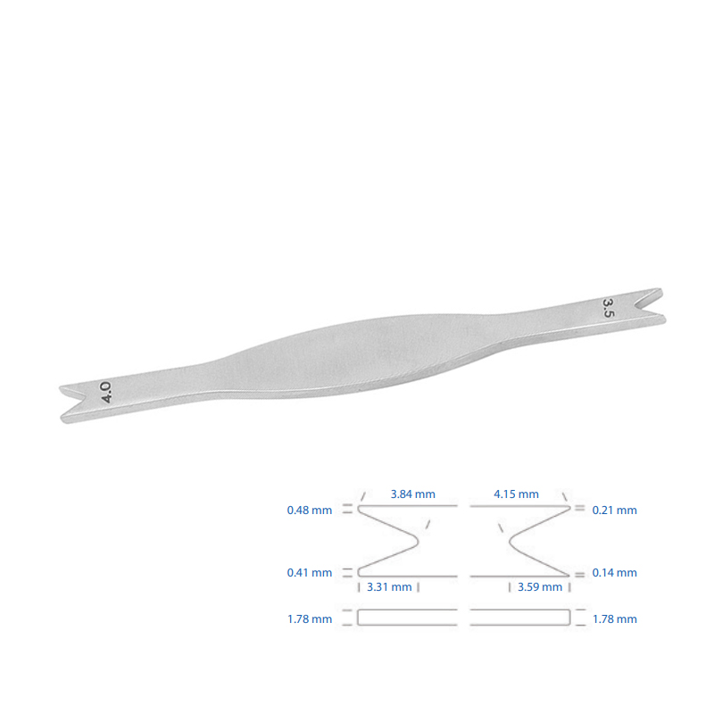 Calibro fisso di Braunstein - sottile 10pz