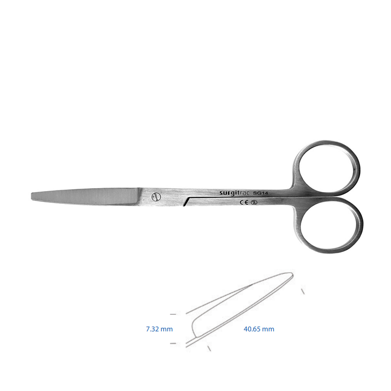 Forbici generiche manico lungo punte smusse 10pz