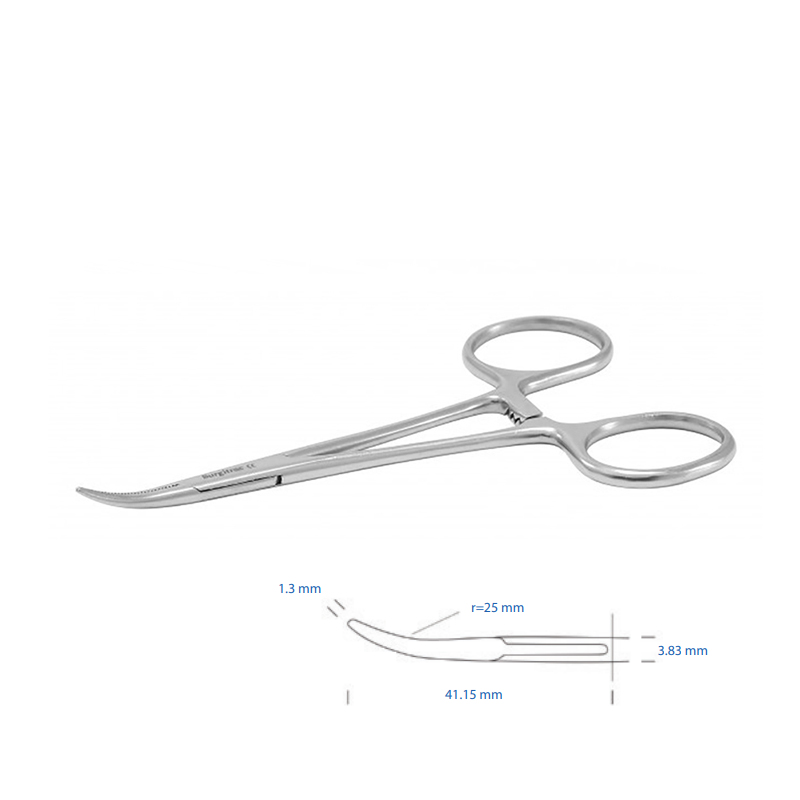 Pinza mosquito curva 10pz