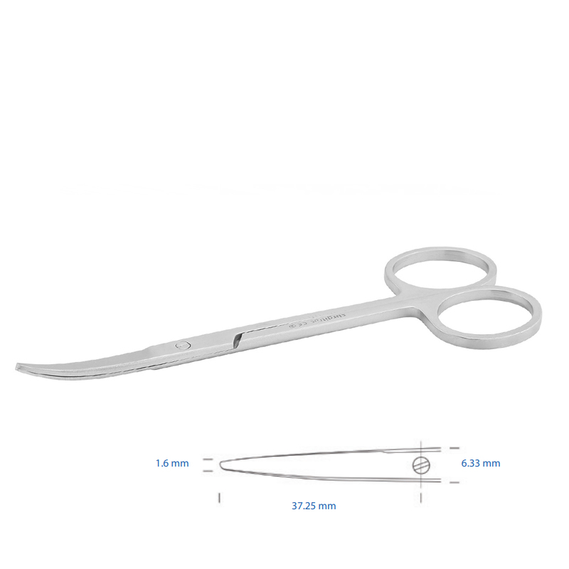 Forbici per medicazione curve e smusse 10pz