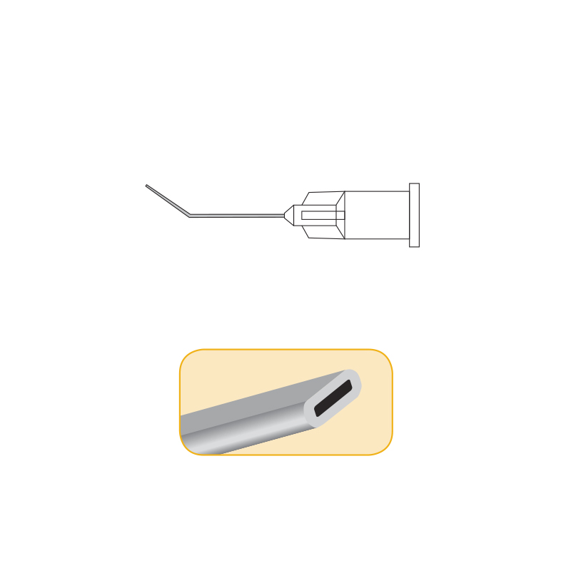 Cannula Idrodissezione punta piatta 7mm 10pz