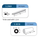 SET banda di cerchiaggio con sleeve (S2969 + S3018) 5pz