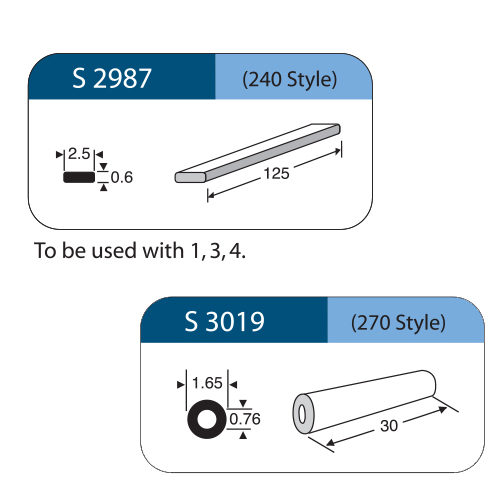SET banda di cerchiaggio con sleeve (S2987 + S3019) 5pz