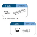 SET banda di cerchiaggio con sleeve (S2987 + S3083) 5pz