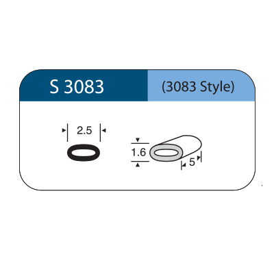 Sleeve ovale in silicone STYLE 3083 5pz